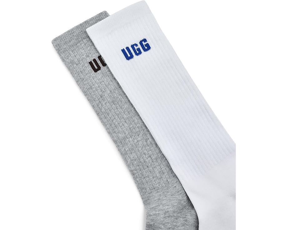 Набор из двух пар носков UGG Leander Logo Crew с логотипом из мягкой эластичной смеси