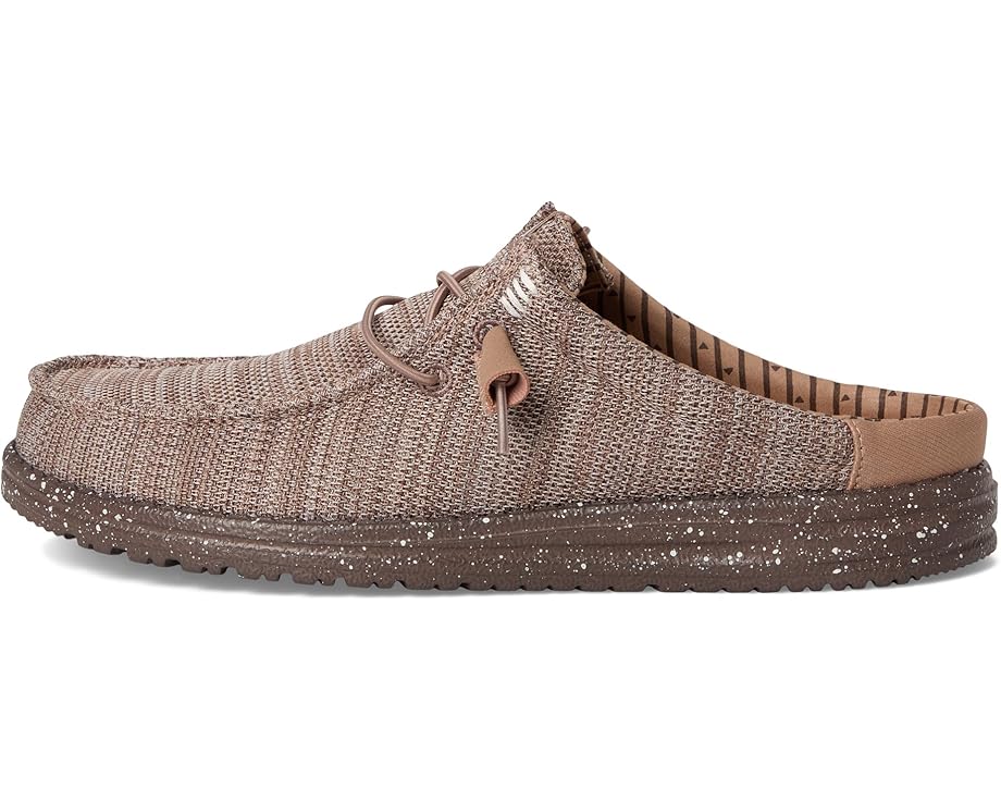 Кроссовки Hey Dude Wally Slip Stretch Sox с эластичными шнурками и технологией Flex & Fold