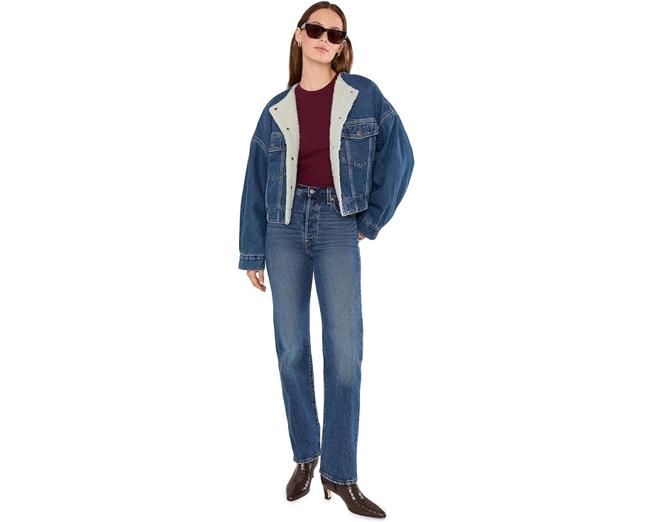 Levi's® Джинсовая куртка Collarless Crop Sherpa Trucker