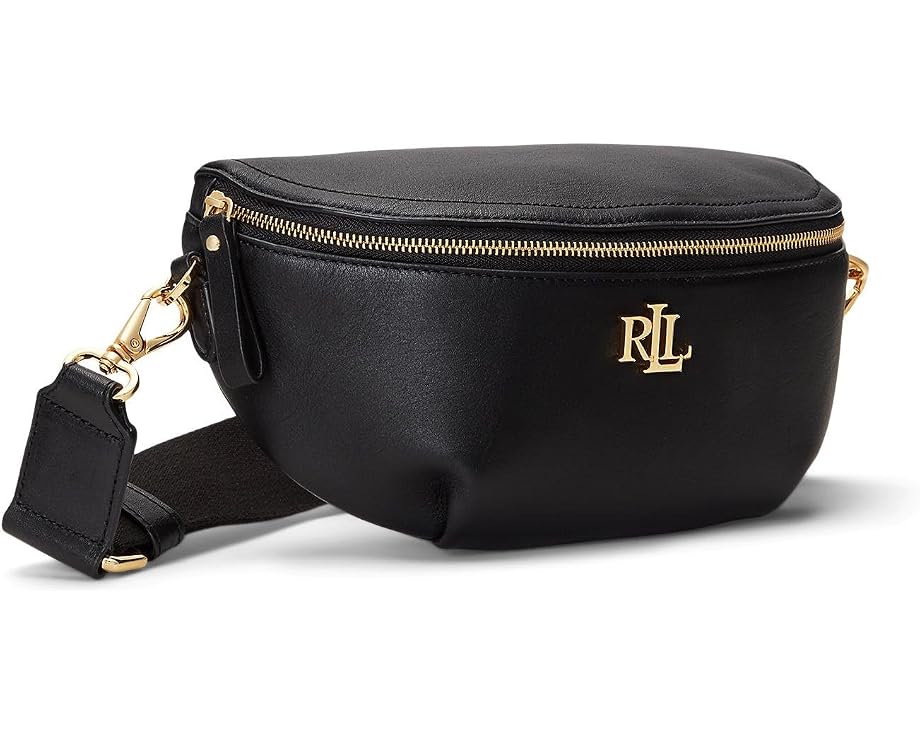Поясная сумка Lauren Ralph Lauren из натуральной кожи с регулируемым ремнем