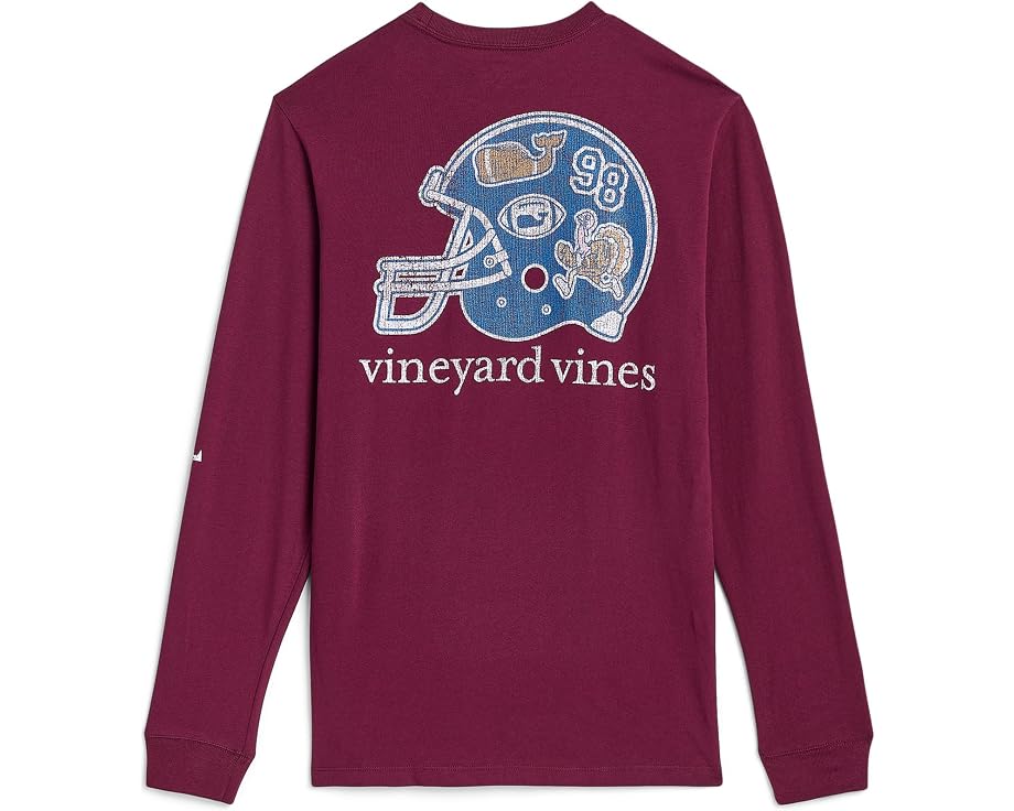 Детская футболка Vineyard Vines Sticker Football Helmet с длинным рукавом