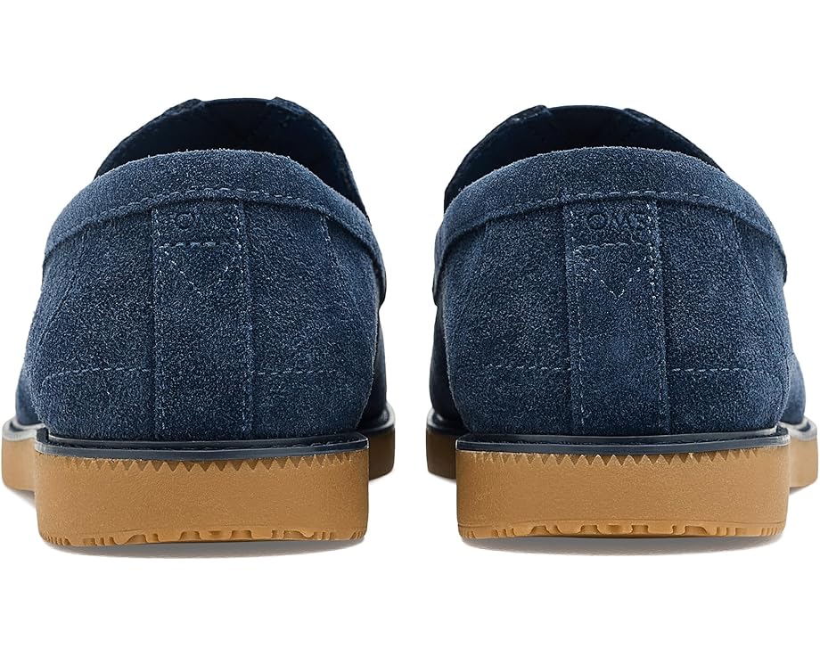 Замшевые лоферы TOMS Marcos на устойчивом каблуке