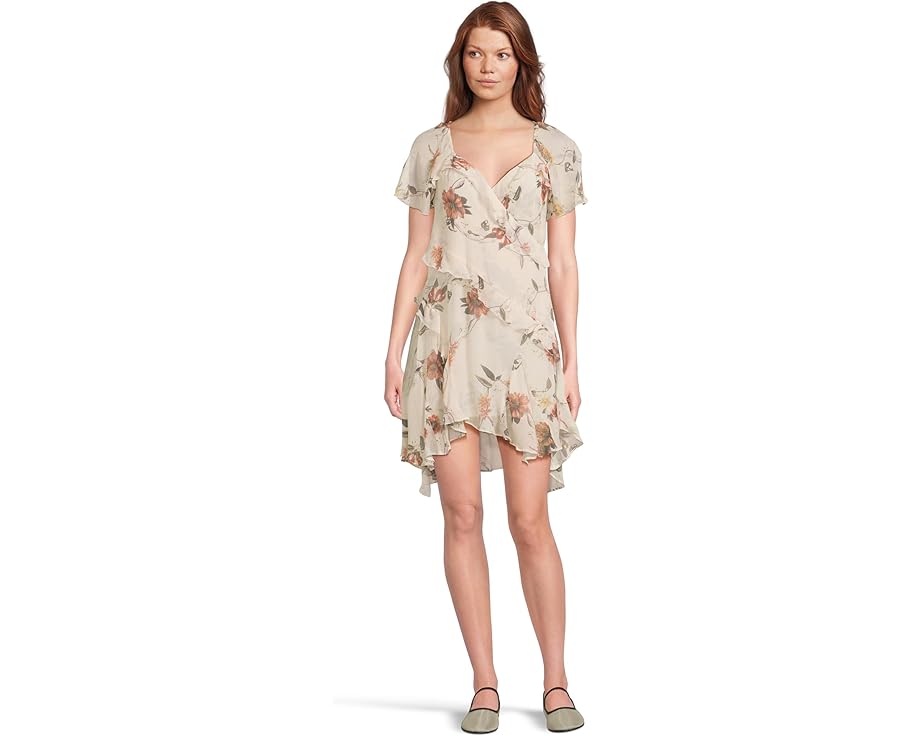 Платье AllSaints Darma с запахом и рюшами