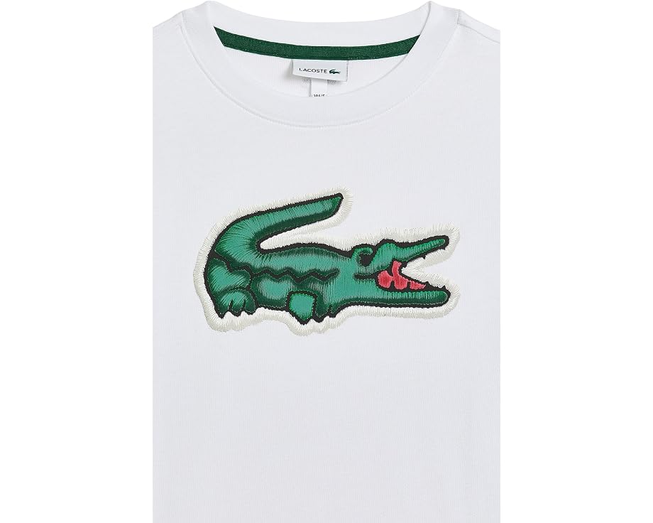 Футболка Lacoste Puff с принтом крокодила