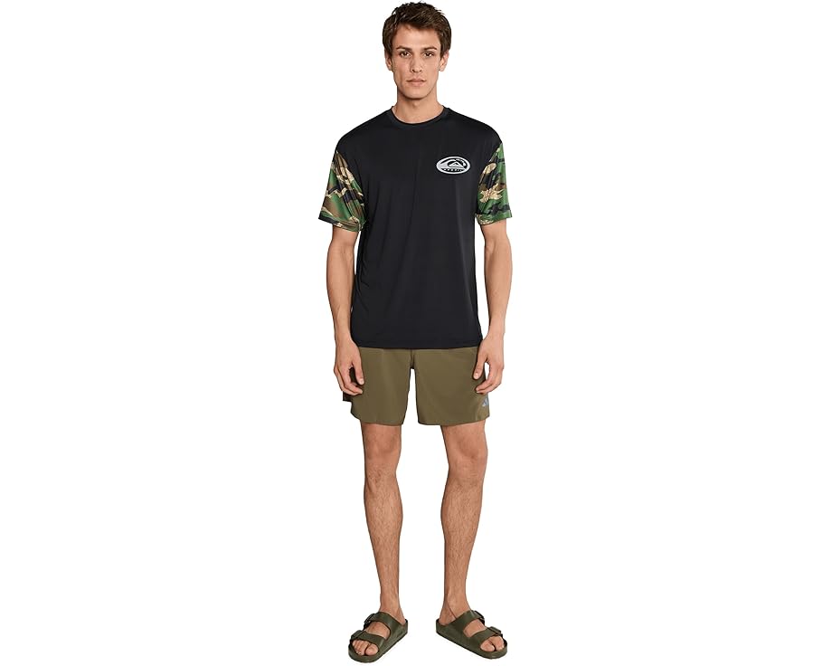 Короткая футболка Quiksilver Hi Everyday Short Sleeve Surf Tee с ярким принтом