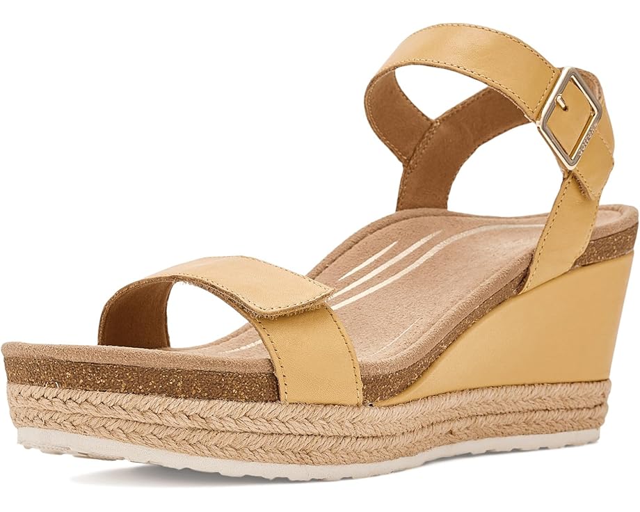 Босоножки Sydney Adjustable Wedge Aetrex на танкетке с кожаным верхом