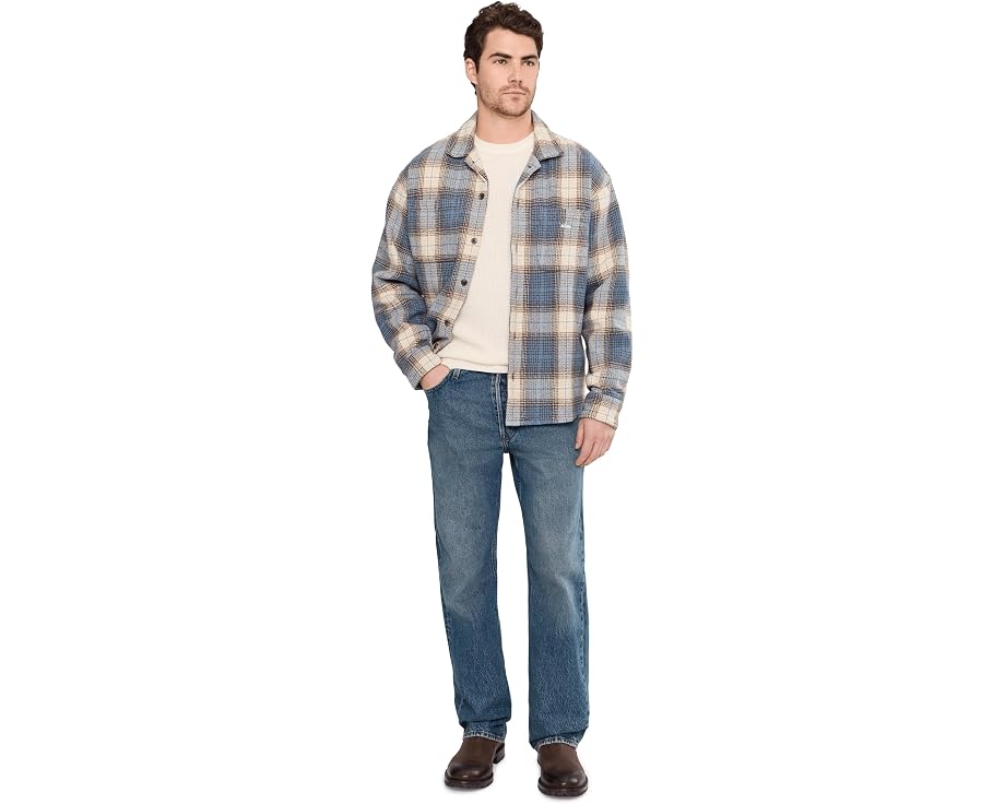 Свитер Faherty Sunwashed Crewneck из органического хлопка с вафельной вязкой