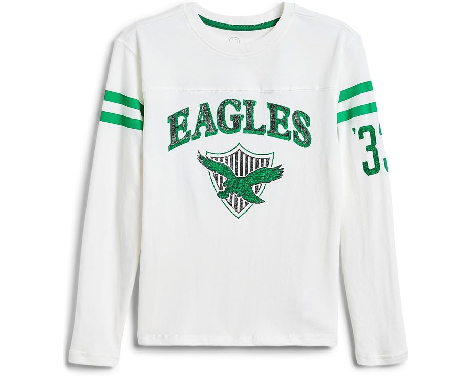 Футболка NFL Philadelphia Eagles с полосатым кокеткой для детей