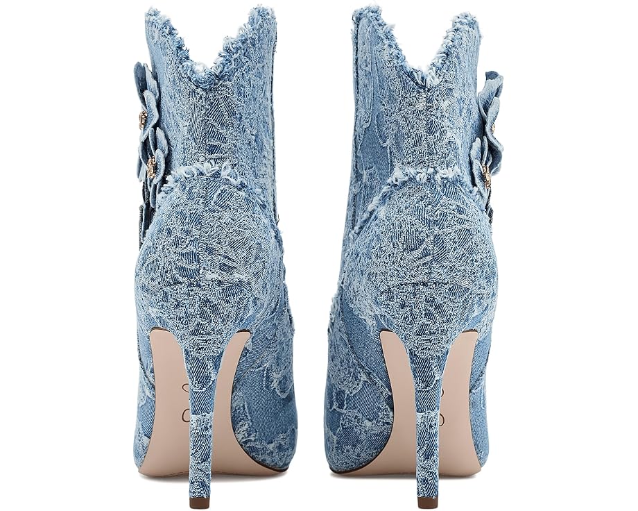 Ботильоны на каблуке Plitee 3D Floral Denim от Jessica Simpson с цветами