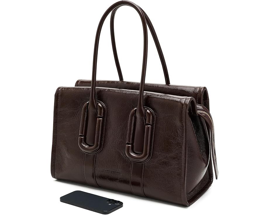 Babe City Tote In Crinkle Leather