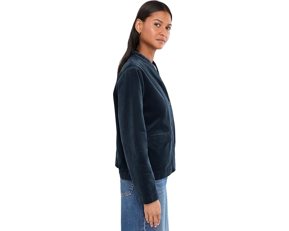 Куртка Eileen Fisher Organic Cotton Stretch из хлопкового вельвета с высоким воротником