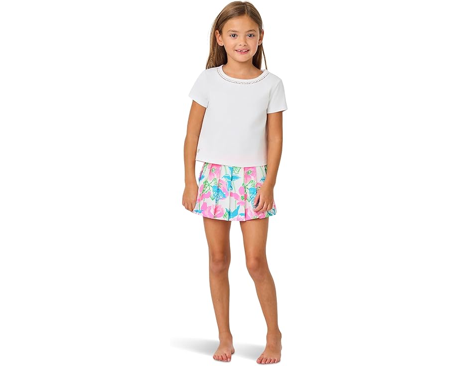 Детский топ Mini Clairmont от Lilly Pulitzer с круглым вырезом