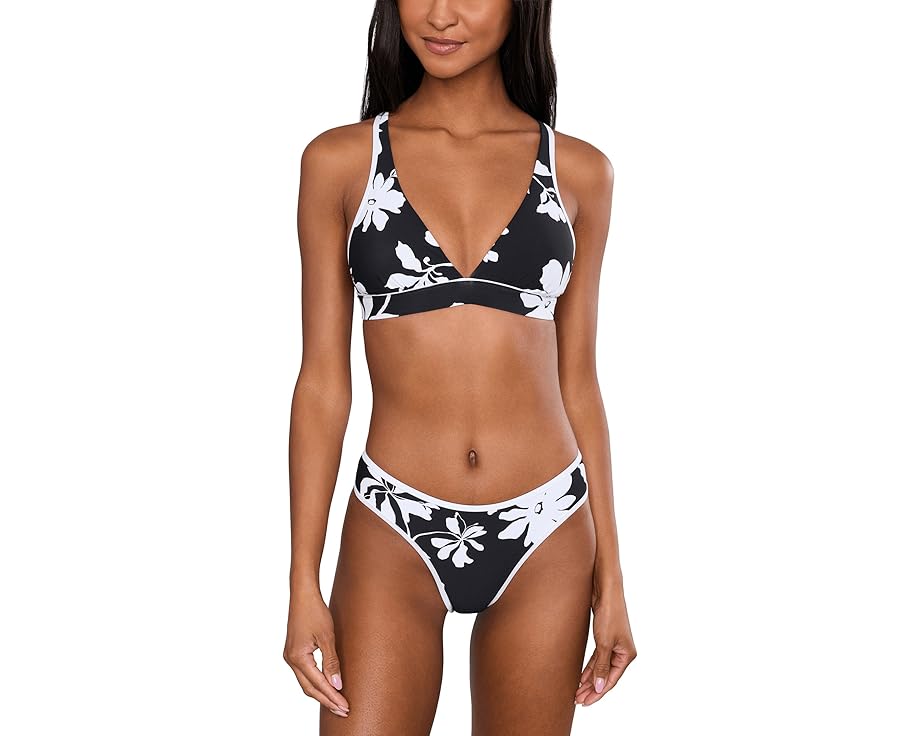 Топ бикини Seafolly Mayflower Multi Fit Longline Tri
