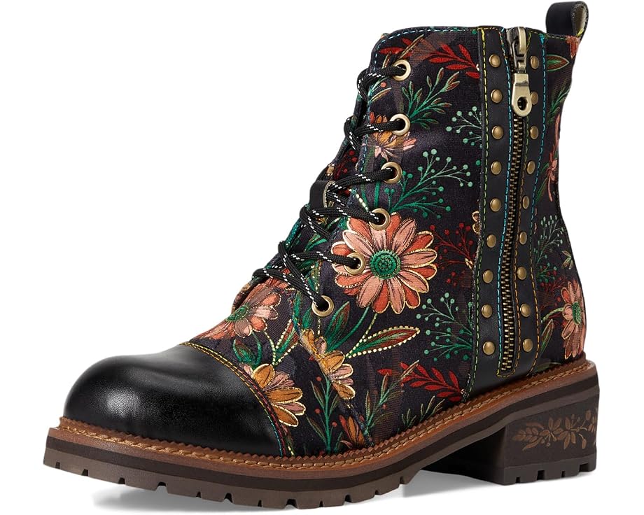 L'Artiste by Spring Step Ботинки Cordea Black Multi с вышивкой