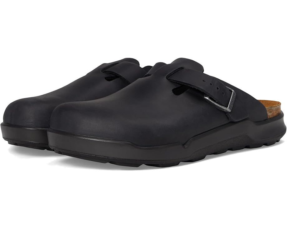 Клоги Boston Rugged от Birkenstock из нубука с пробковой стелькой