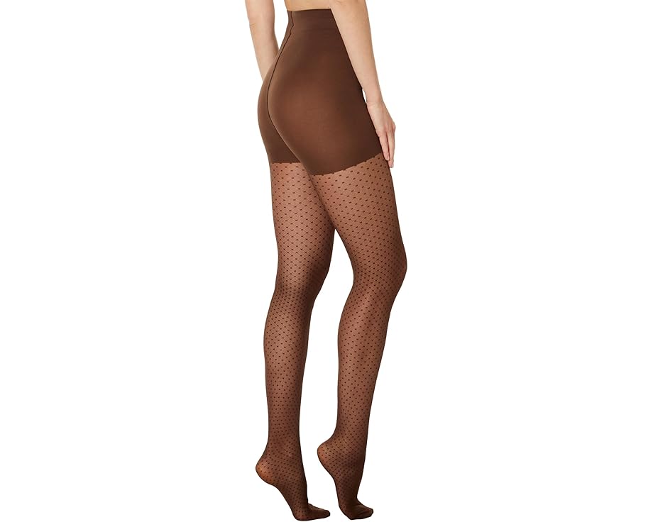 Колготки Wolford Control Dots с рисунком в горошек и утягивающим верхом