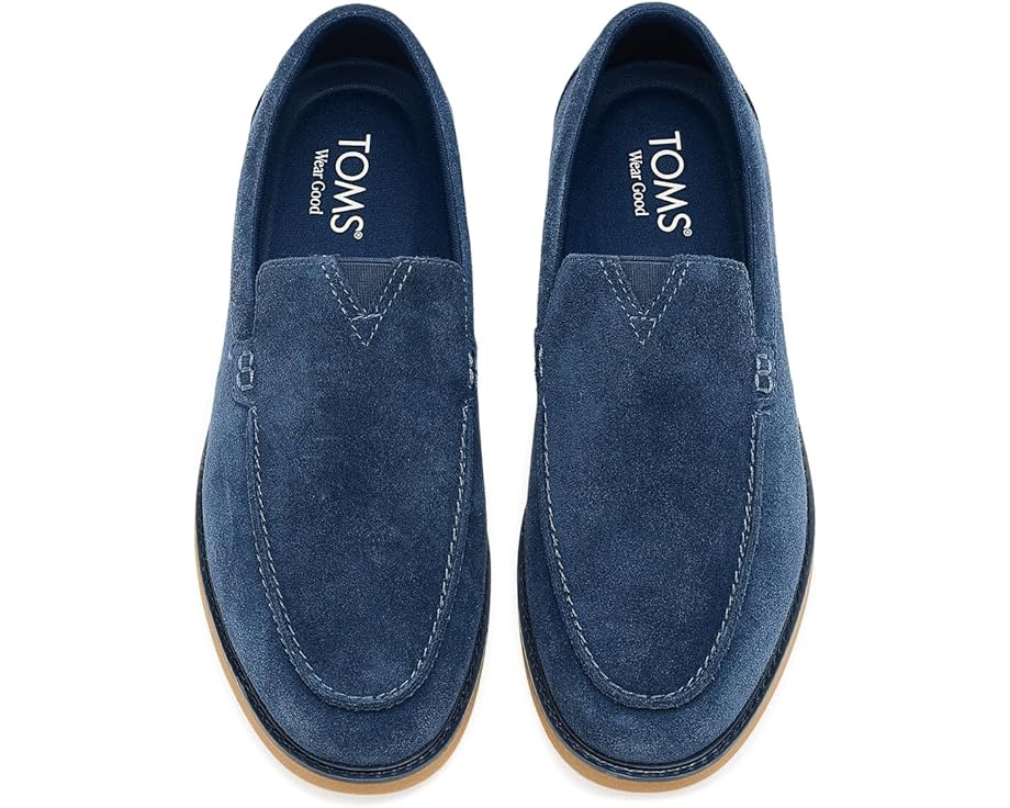 Замшевые лоферы TOMS Marcos на устойчивом каблуке