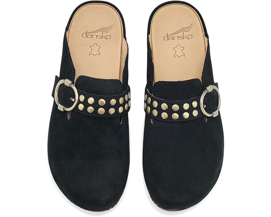 Клогги Dansko Branson из замши с пряжкой и регулируемым ремешком