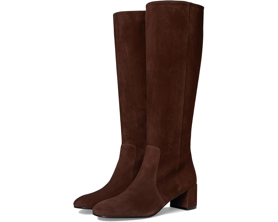 Ботильоны Stuart Weitzman Maeve Zip с квадратным носком на устойчивом каблуке