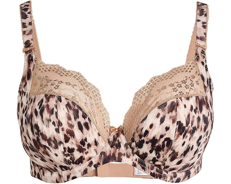 Elomi Lucie Underwire Plunge Stretch Bra бюстгальтер с цветочным принтом и чашками из стрейч-кружева