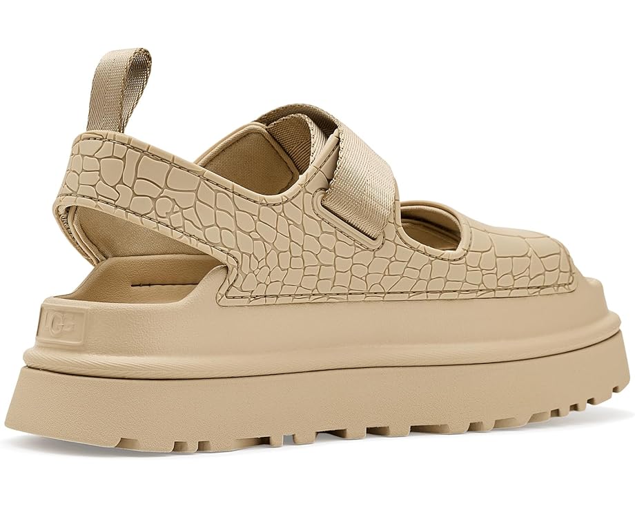 Сандалии UGG Goldenglow Embossed с тиснением под крокодила и регулируемыми застежками