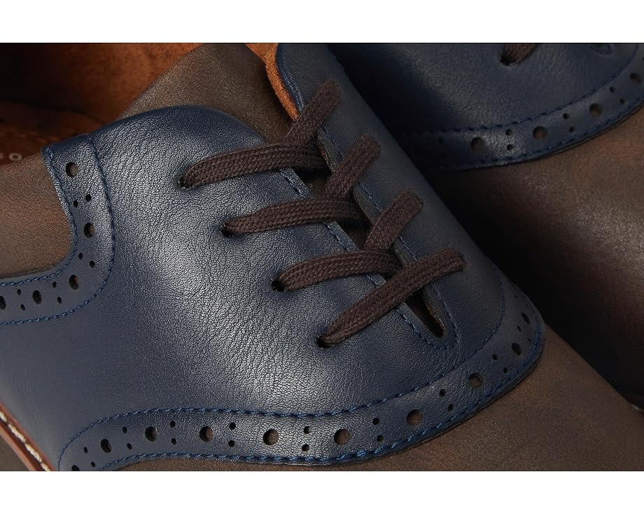 Florsheim Kids мальчиковые оксфорды Vibe Jr с седлом и стелькой из Memory Foam
