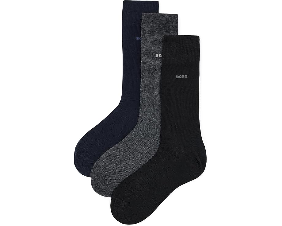 BOSS 3-Pack Cotton Blend носки хлопковые комплект 3 пары