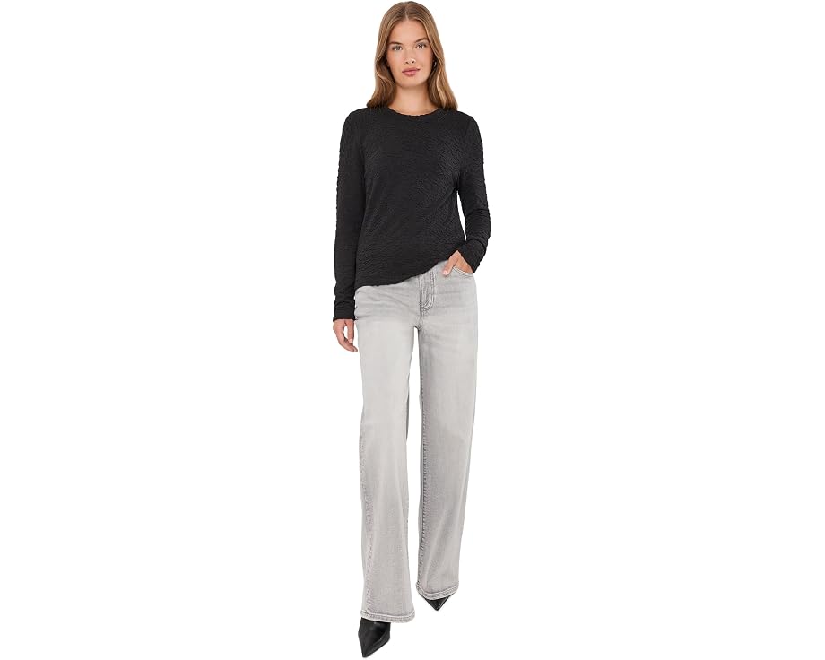Блуза NIC+ZOE Petite Crinkle Knit Textured с фактурным трикотажем
