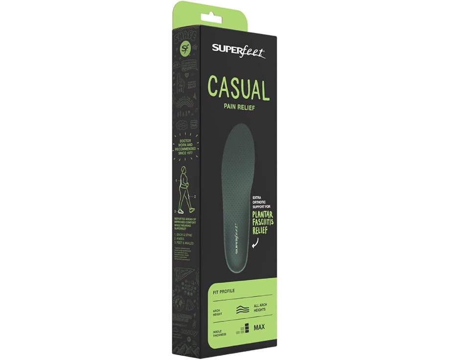 Стельки Superfeet Casual Pain Relief (Everyday) с поддержкой свода стопы