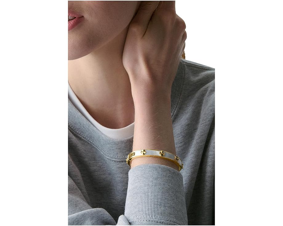 Браслет Spade Flower Hinge Bangle от Kate Spade New York с эмалью