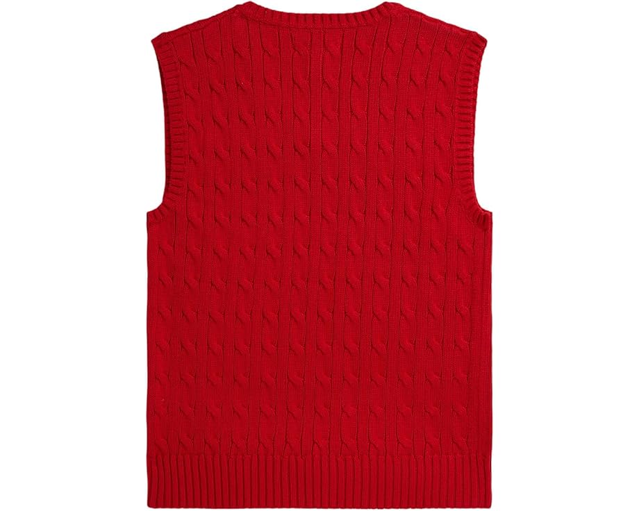 Жилет свитер с косой из хлопка Polo Ralph Lauren Kids для детей