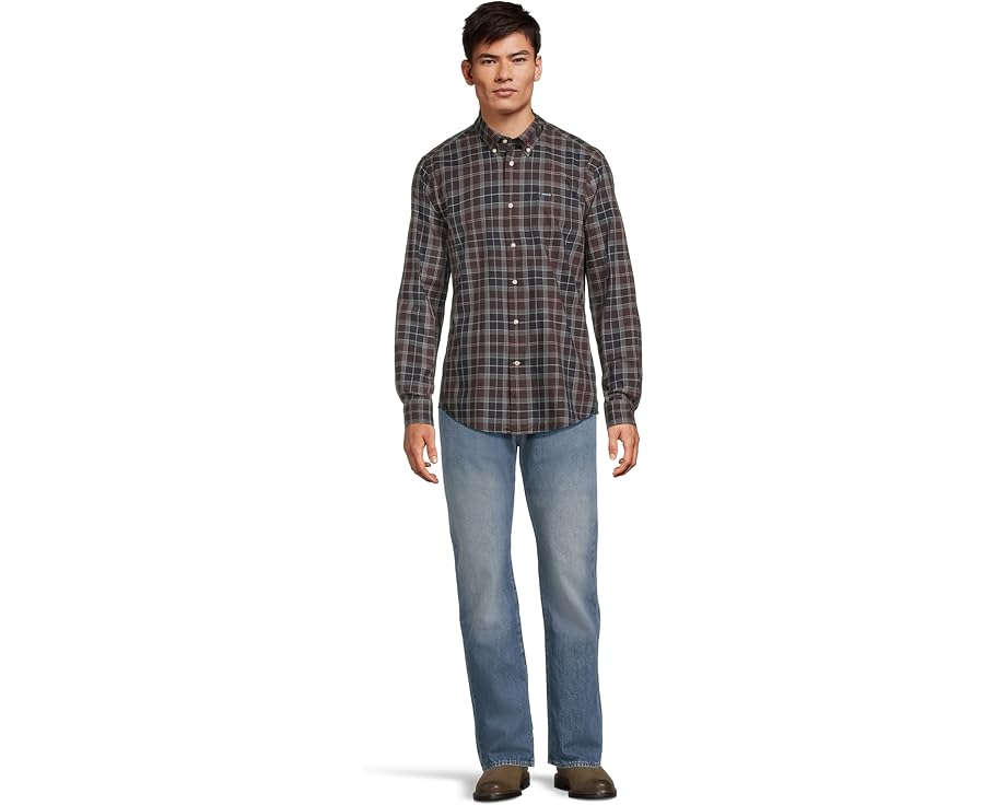 Рубашка Barbour Wetheram Tailored Tartan в клетку с классическим кроем