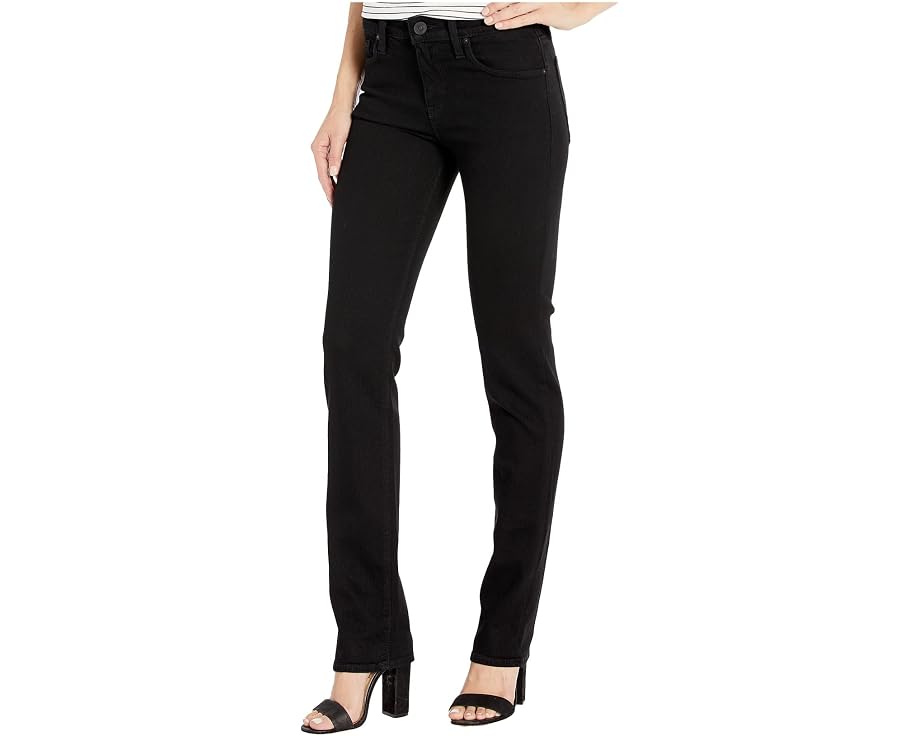 Джинсы Nico Mid-Rise Straight от Hudson Jeans в черном цвете