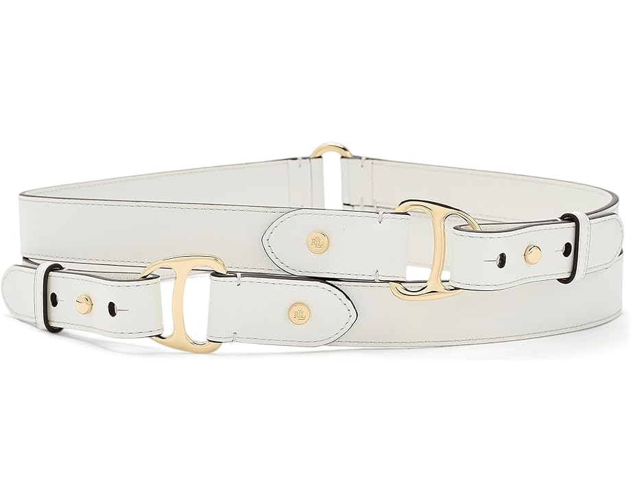Широкий ремень Lauren Ralph Lauren Equestrian Double Wrap в конном стиле с двойной пряжкой