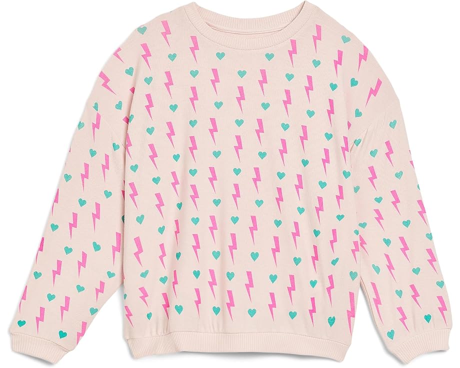 Chaser Kids свитшот Bolt and Hearts с круглым вырезом