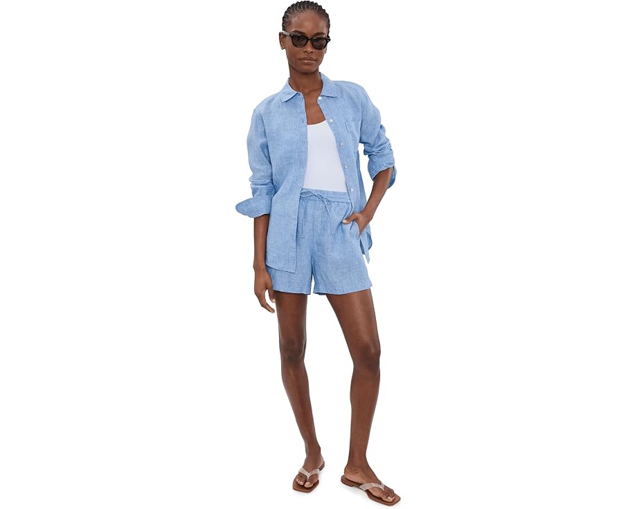 Расслабленная рубашка Tommy Bahama с длинным рукавом из льна для отдыха на побережье