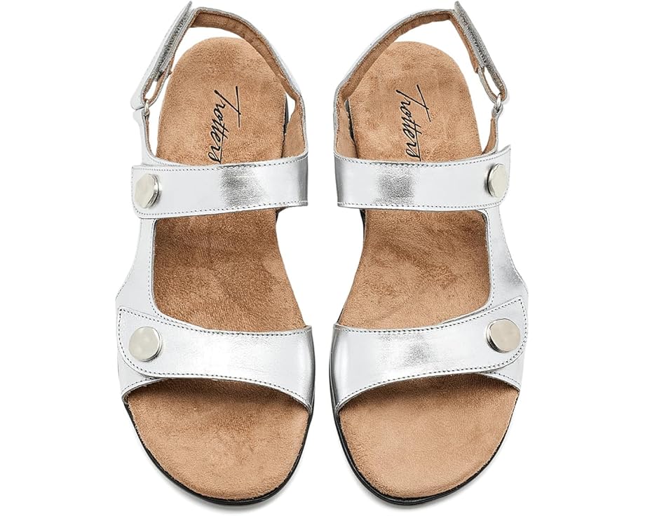 Сандалии Romi Metallic от Trotters на липучках с декором