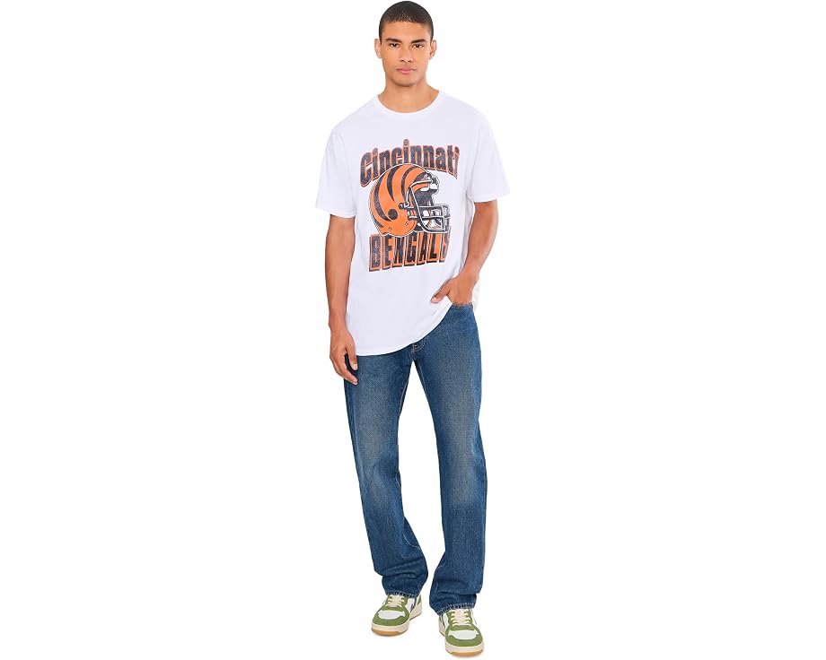 Футболка Junk Food Clothing Cincinnati Bengals с ретро-шлемом