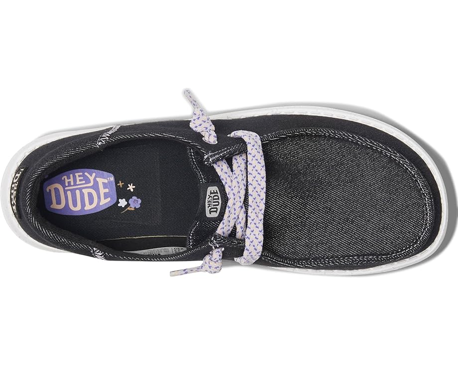 Детские слипоны Hey Dude Kids Wendy Funk Friendship Lace с эластичными шнурками