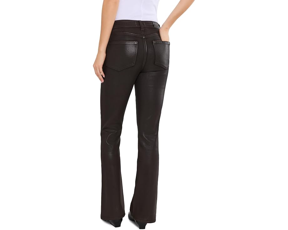 Джинсы клёш Paige Laurel Canyon с высокой посадкой Chicory Coffee