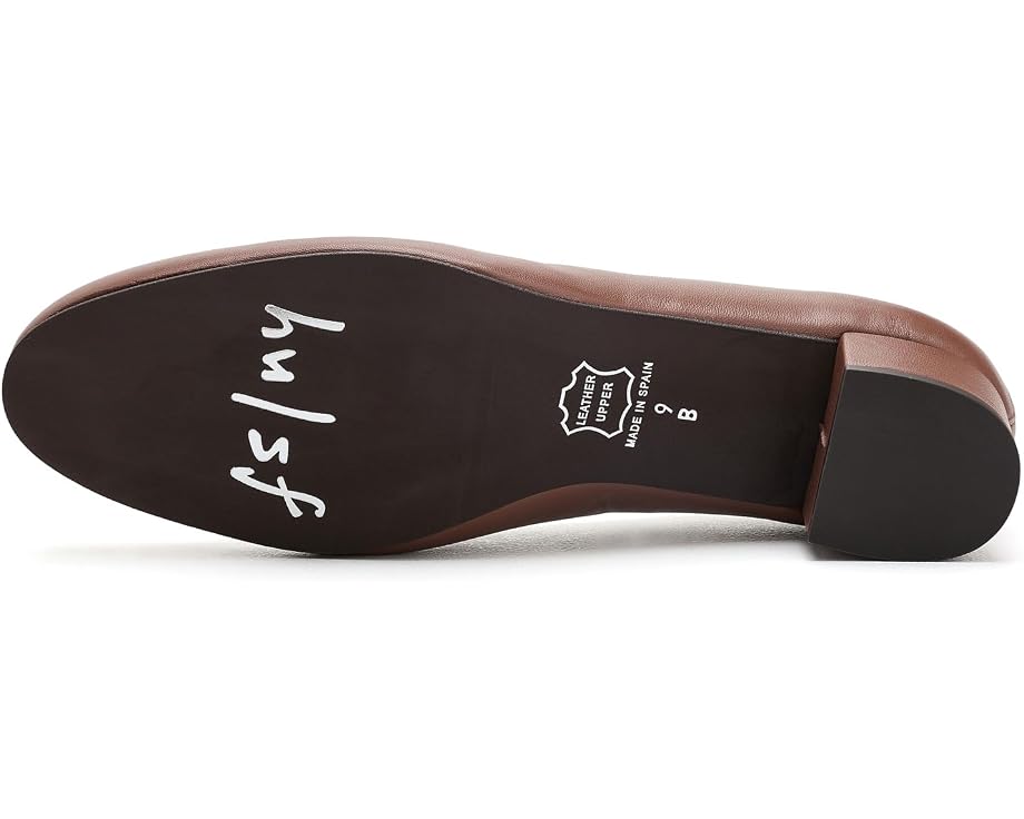 Босоножки French Sole Kiara на каблуке из шоколадной кожи
