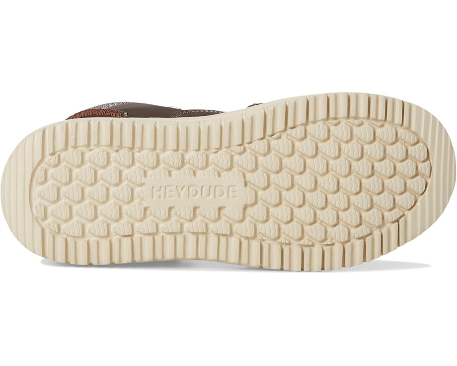 Детские ботинки Hey Dude Bradley Classic на шнурках с кожаным верхом и стелькой Memory Foam