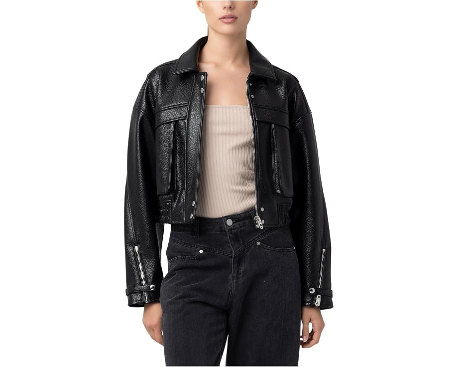 Epic Moment Leather Bomber Jacket