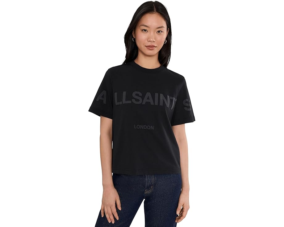 Футболка AllSaints Lisa Biggy оверсайз с ручной графикой