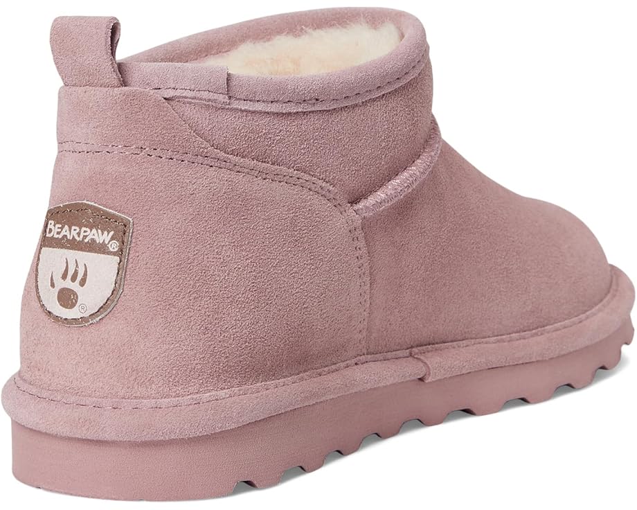 Сапоги Super Shorty Bearpaw из замши с овечьей шерстью и съемной стелькой
