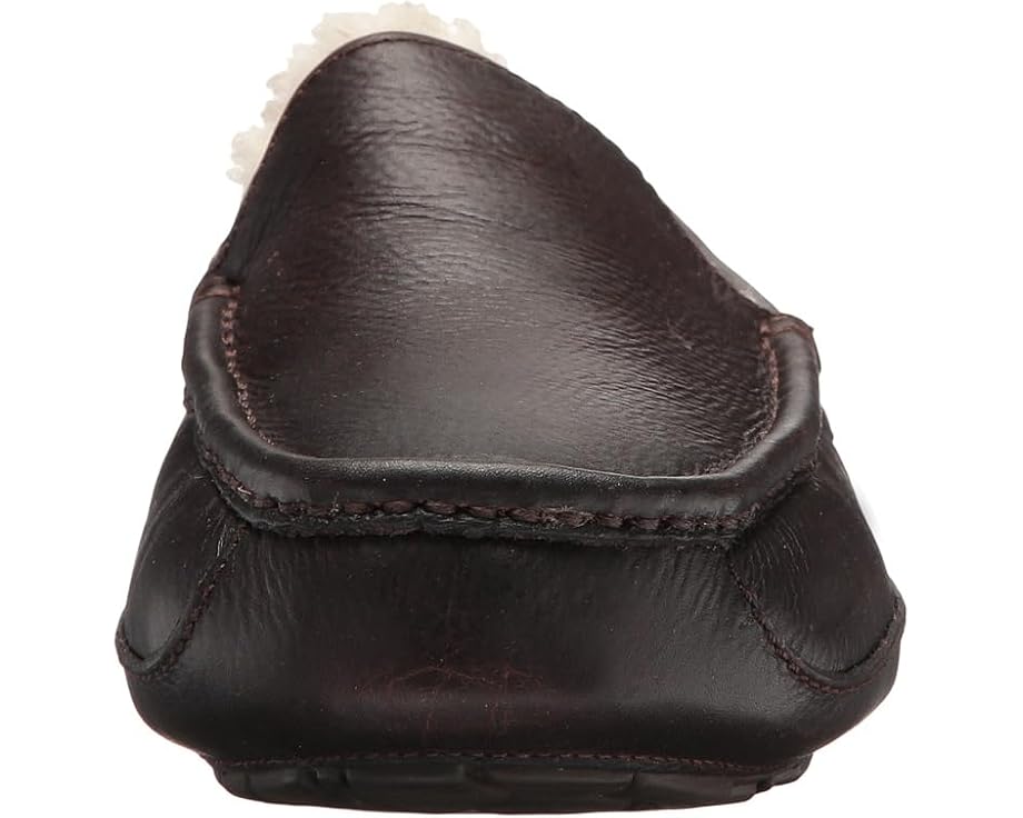 UGG Ascot Leather домашние тапочки с подкладкой UGGPlush