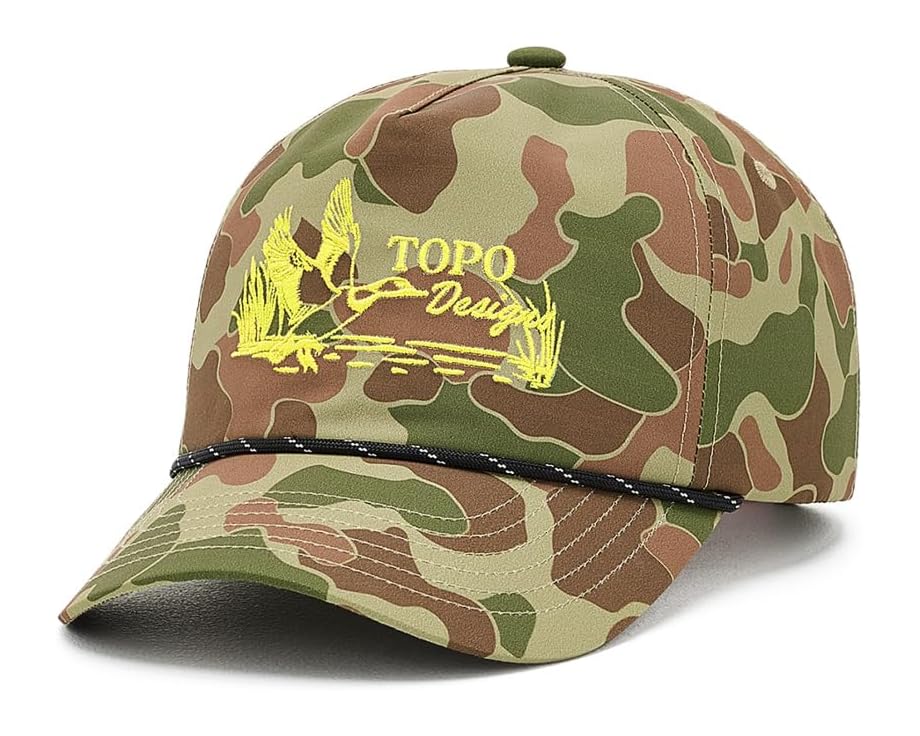 Кепка Topo Designs Twill Rope с козырьком в камуфляже