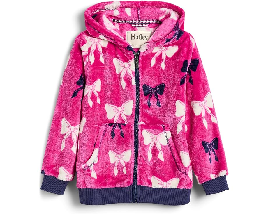 Флисовая куртка Hatley Big Bows с капюшоном на молнии