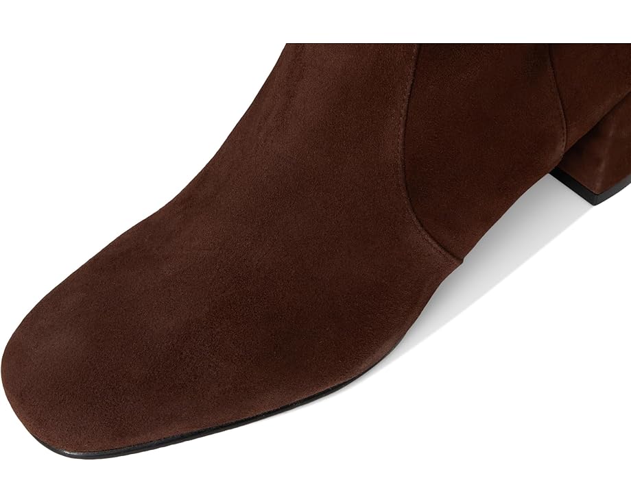 Ботильоны Stuart Weitzman Maeve Zip с квадратным носком на устойчивом каблуке