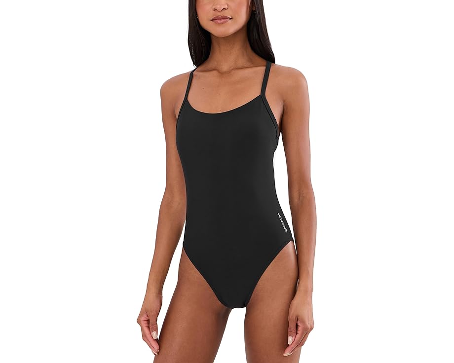 Speedo Solid Racerback женский цельный купальник для активного плавания с UPF 50+